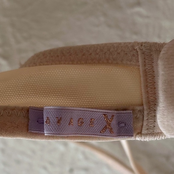 Savage X Fenty Caged Lace Unlined Balconette Bra Iridescent Vintage Lace 32D - Picture 9 of 9